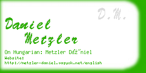 daniel metzler business card